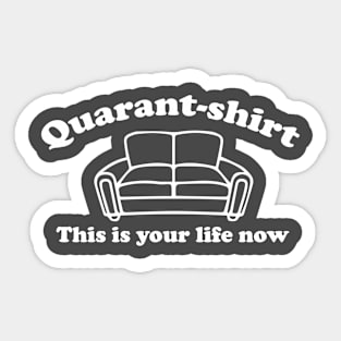 Quarant-shirt - White Sticker